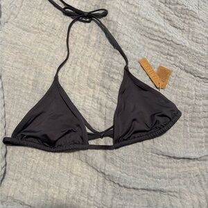 SKIMS Gun metal Triangle Bikini Top
